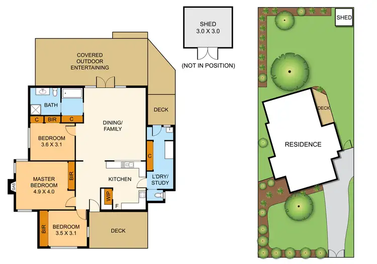 Floorplan of Homely house listing, 661 Mount Dandenong Road, Kilsyth VIC 3137