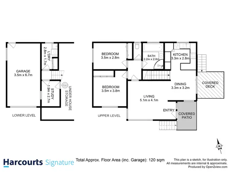 Floorplan of Homely villa listing, 2/5 Kernot Close, Oakdowns TAS 7019