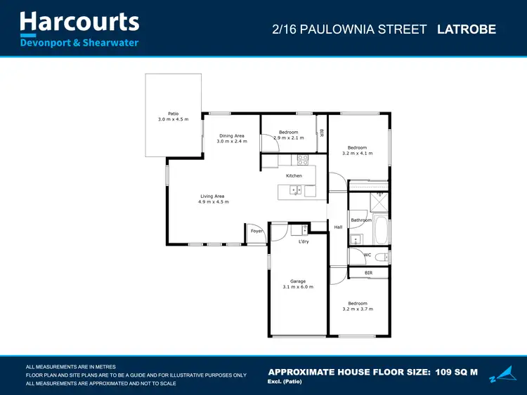 Floorplan of Homely unit listing, 2/16 Paulownia Street, Latrobe TAS 7307