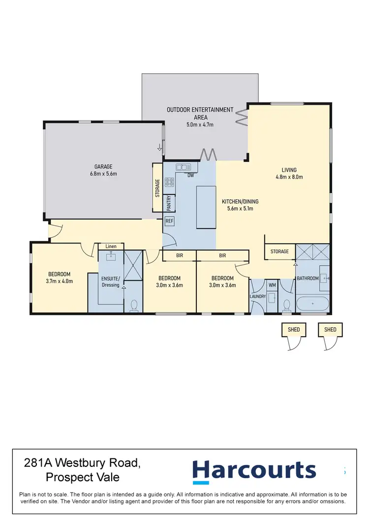 Floorplan of Homely house listing, 281A Westbury Road, Prospect Vale TAS 7250