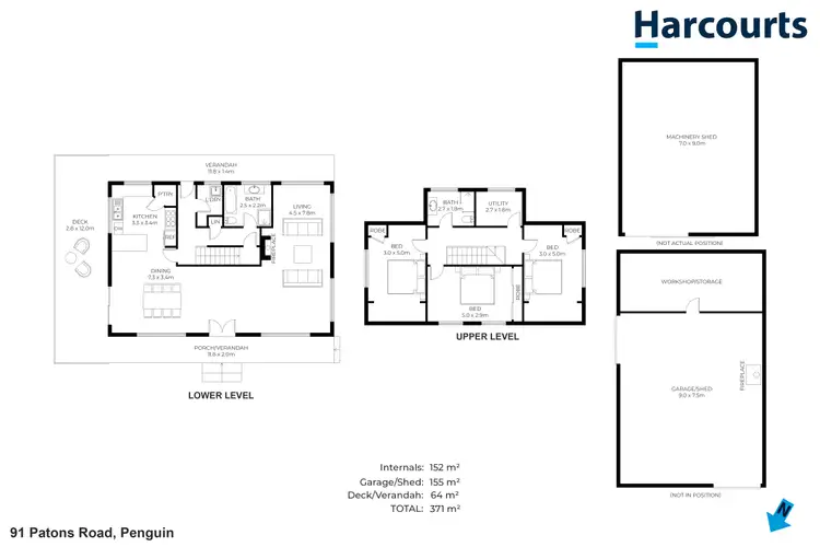 Floorplan of Homely house listing, 91 Patons Road, Penguin TAS 7316