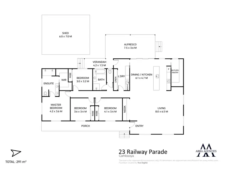 Floorplan of Homely house listing, 23 Railway Parade, Cambooya QLD 4358