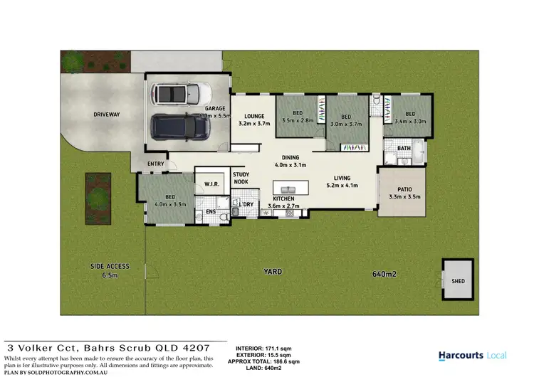 Floorplan of Homely house listing, 3 Volker Circuit, Bahrs Scrub QLD 4207