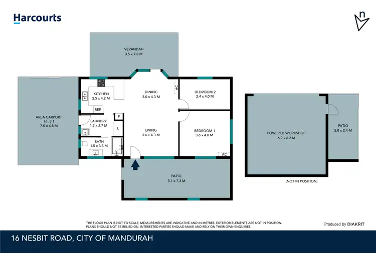 Floorplan of Homely house listing, 16 Nesbit Road, Greenfields WA 6210