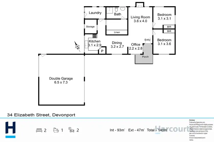 Floorplan of Homely house listing, 34 Elizabeth Street, Devonport TAS 7310