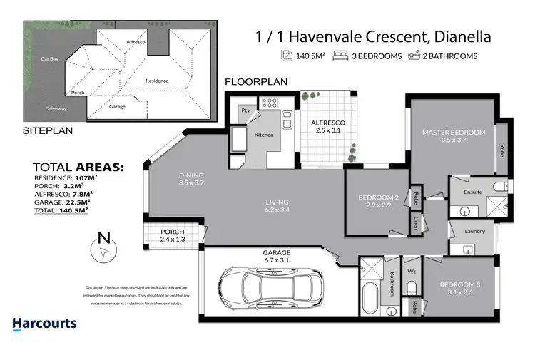 Floorplan of Homely house listing, 1/1 Havenvale Crescent, Dianella WA 6059