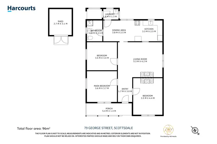 Floorplan of Homely house listing, 79 George Street, Scottsdale TAS 7260