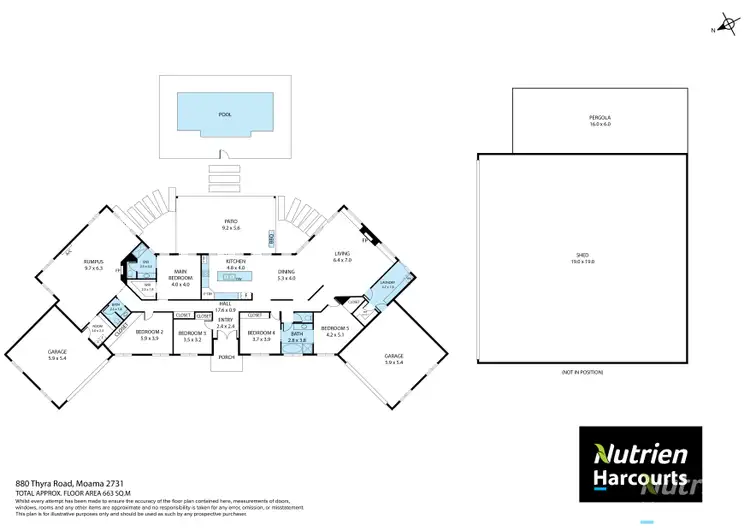 Floorplan of Homely rural property listing, 880 Thyra Road, Moama NSW 2731