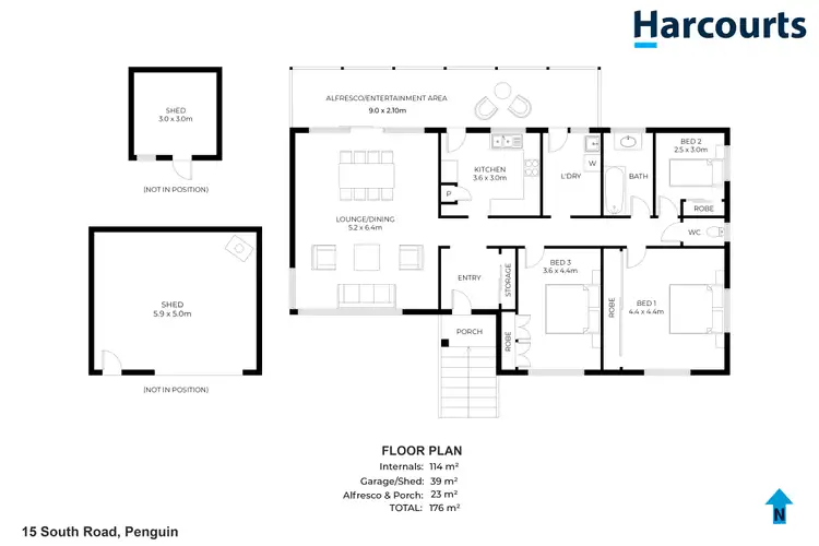 Floorplan of Homely house listing, 15 South Road, Penguin TAS 7316