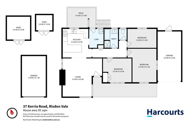 Floorplan of Homely house listing, 37 Kerria Road, Risdon Vale TAS 7016