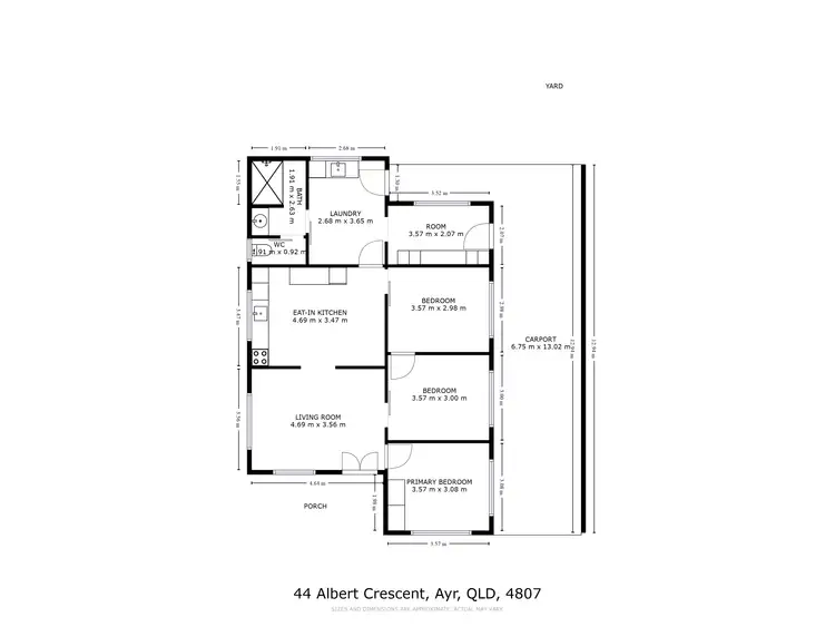 Floorplan of Homely house listing, 44 Albert Crescent, Ayr QLD 4807