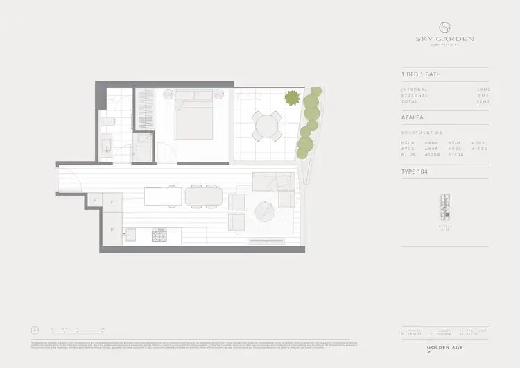 Floorplan of Homely apartment listing, 806/25 O'Sullivan Road, Glen Waverley VIC 3150