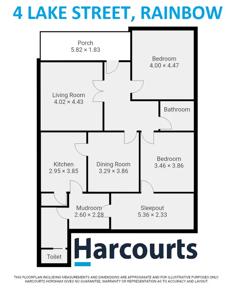 Floorplan of Homely house listing, 4 Lake Street, Rainbow VIC 3424