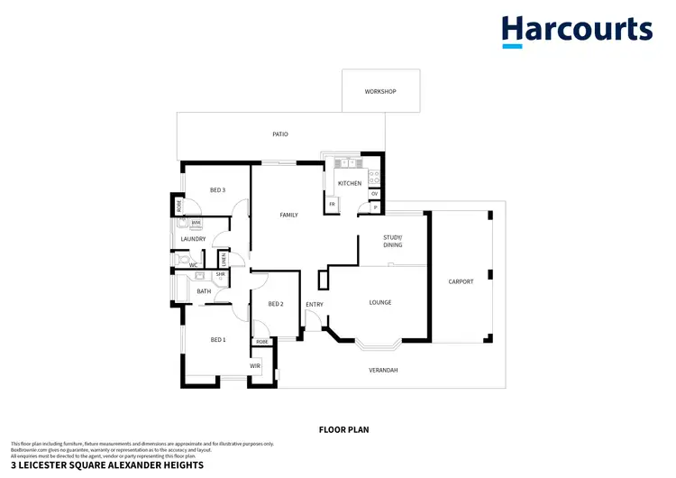 Floorplan of Homely house listing, 3 Leicester Square, Alexander Heights WA 6064