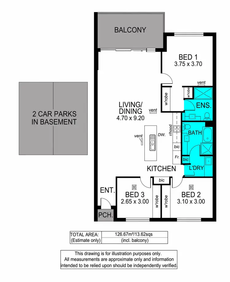 Floorplan of Homely apartment listing, 22/1 Burt Avenue, Findon SA 5023