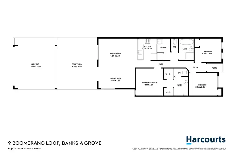 Floorplan of Homely house listing, 9 Boomerang Loop, Banksia Grove WA 6031