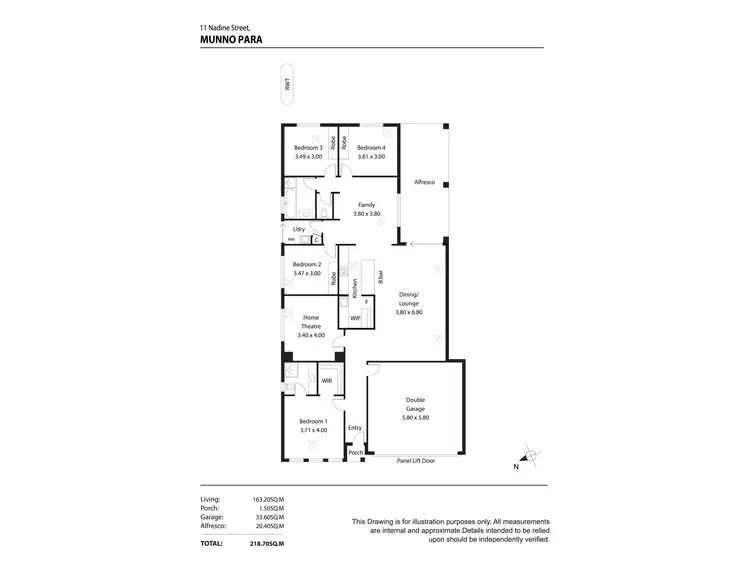 Floorplan of Homely house listing, 11 Nadine Street, Munno Para SA 5115
