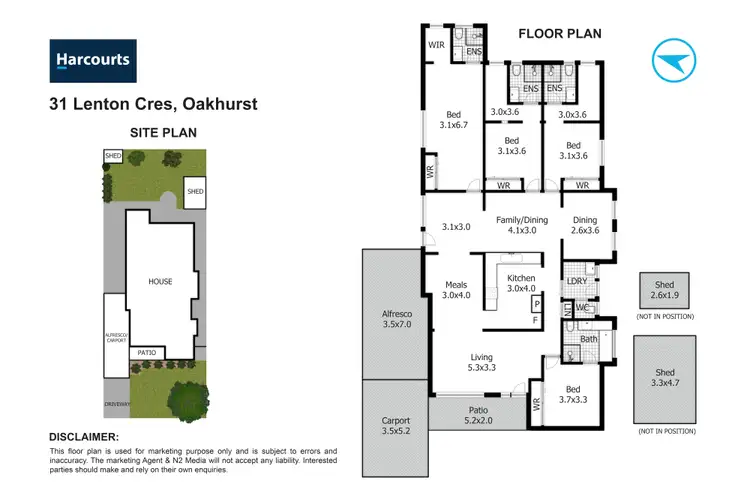 Floorplan of Homely house listing, 31 Lenton Crescent, Oakhurst NSW 2761