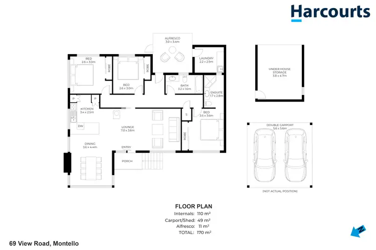 Floorplan of Homely house listing, 69 View Road, Montello TAS 7320
