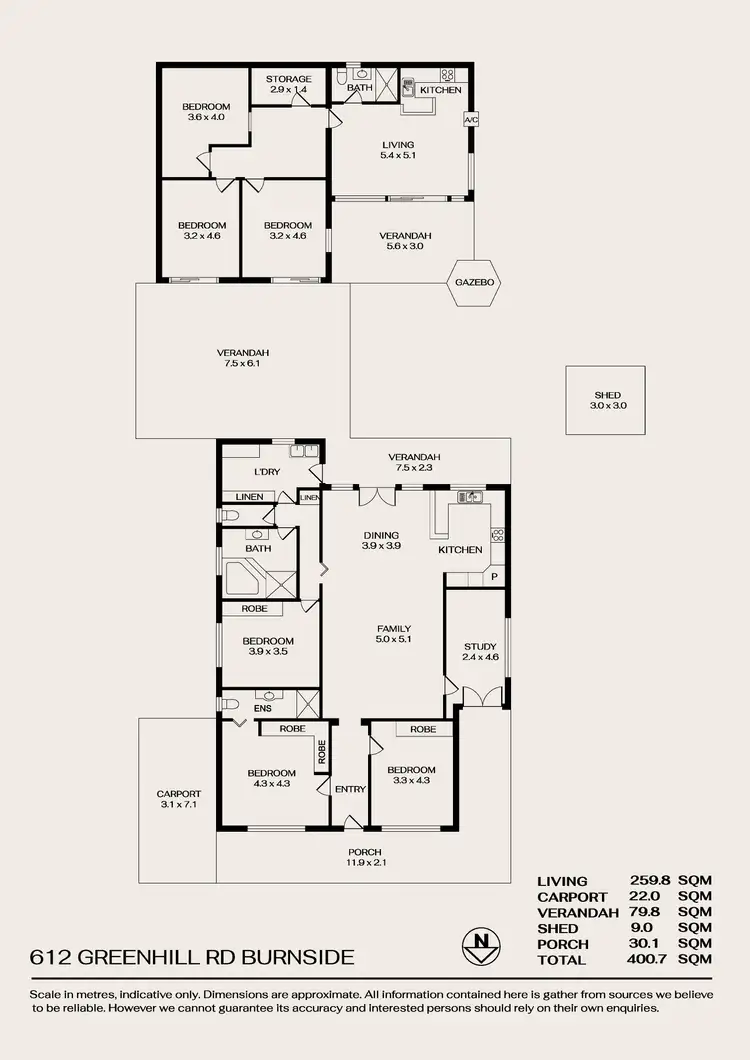 Floorplan of Homely house listing, 612 Greenhill Road, Burnside SA 5066