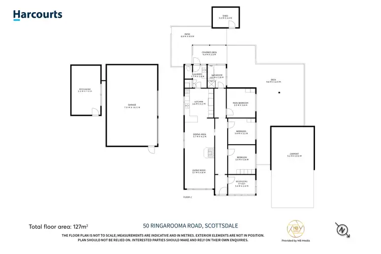 Floorplan of Homely house listing, 50 Ringarooma Road, Scottsdale TAS 7260