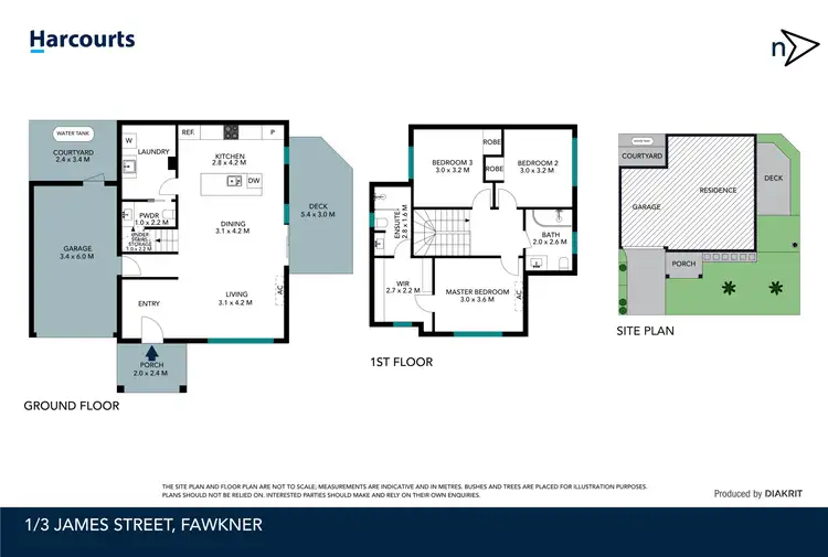 Floorplan of Homely townhouse listing, 1/3 James Street, Fawkner VIC 3060