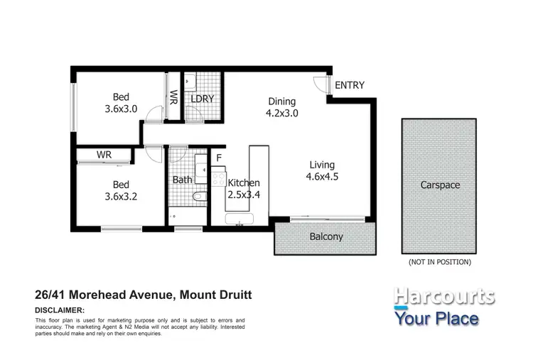 Floorplan of Homely unit listing, 26/41 Morehead Avenue, Mount Druitt NSW 2770