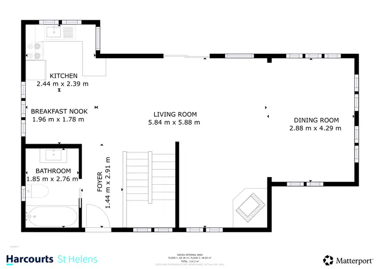 Floorplan of Homely house listing, 39 Erythos Grove, St Helens TAS 7216