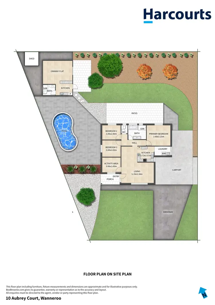 Floorplan of Homely house listing, 10 Aubrey Court, Wanneroo WA 6065