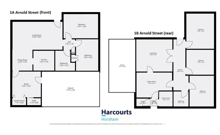 Floorplan of Homely house listing, 1 and 1A Arnold Street, Horsham VIC 3400