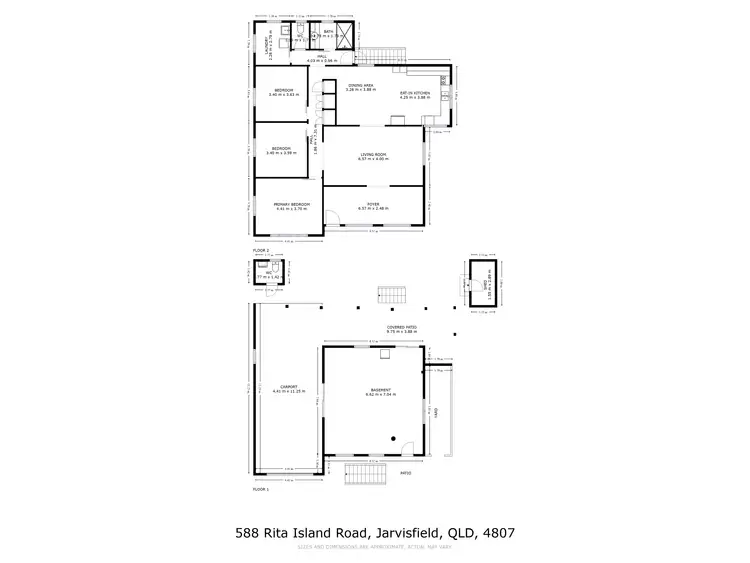 Floorplan of Homely house listing, 588 Rita Island Road, Jarvisfield QLD 4807