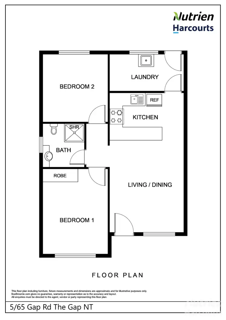 Floorplan of Homely unit listing, 5/65 Gap Road, The Gap NT 870