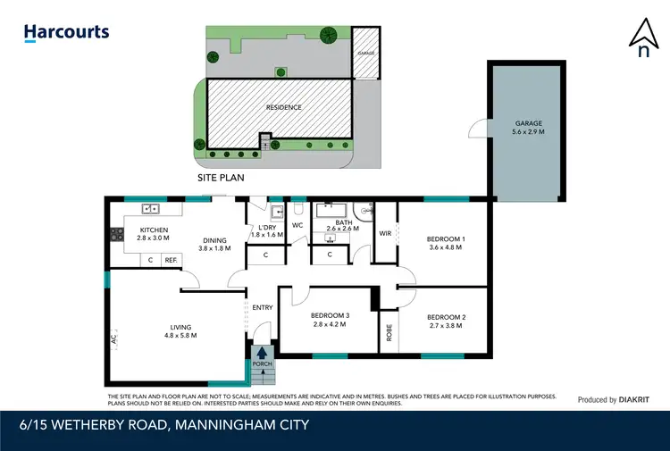 Floorplan of Homely unit listing, 6/15 Wetherby Road, Doncaster VIC 3108