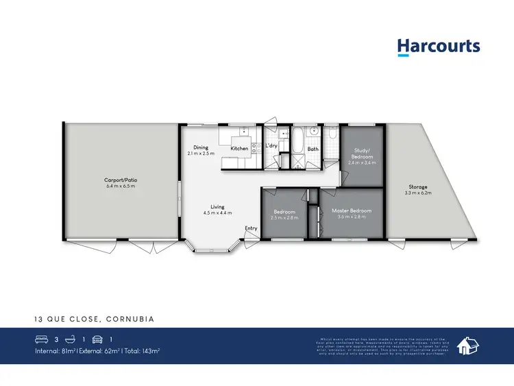 Floorplan of Homely house listing, 13 Que Close, Cornubia QLD 4130