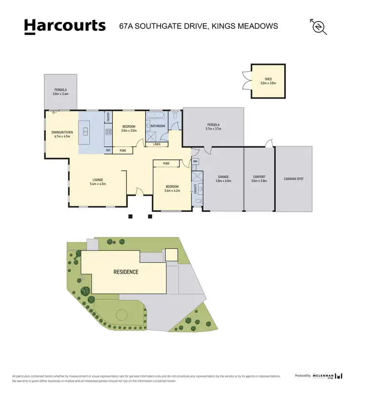 Floorplan of Homely house listing, 67a Southgate Drive, Kings Meadows TAS 7249
