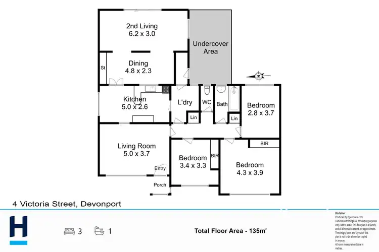 Floorplan of Homely house listing, 4 Victoria Street, Devonport TAS 7310