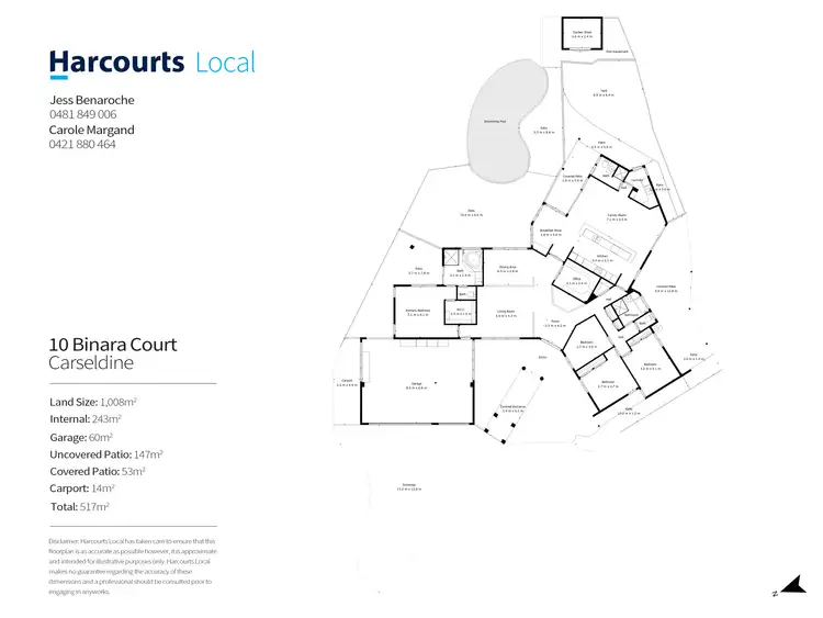 Floorplan of Homely house listing, 10 Binara Court, Carseldine QLD 4034