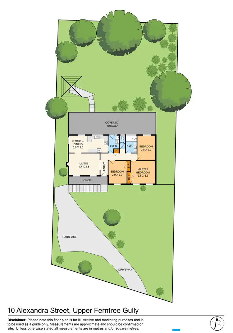Floorplan of Homely house listing, 10 Alexandra Street, Upper Ferntree Gully VIC 3156