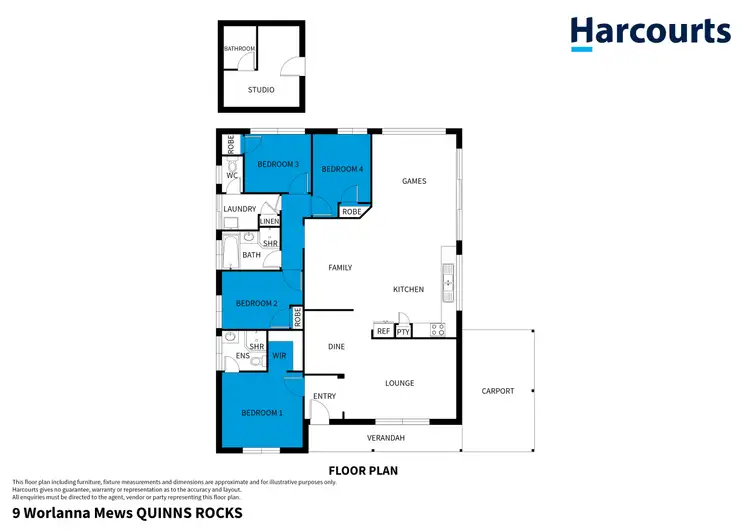 Floorplan of Homely house listing, 9 Worlanna Mews, Quinns Rocks WA 6030