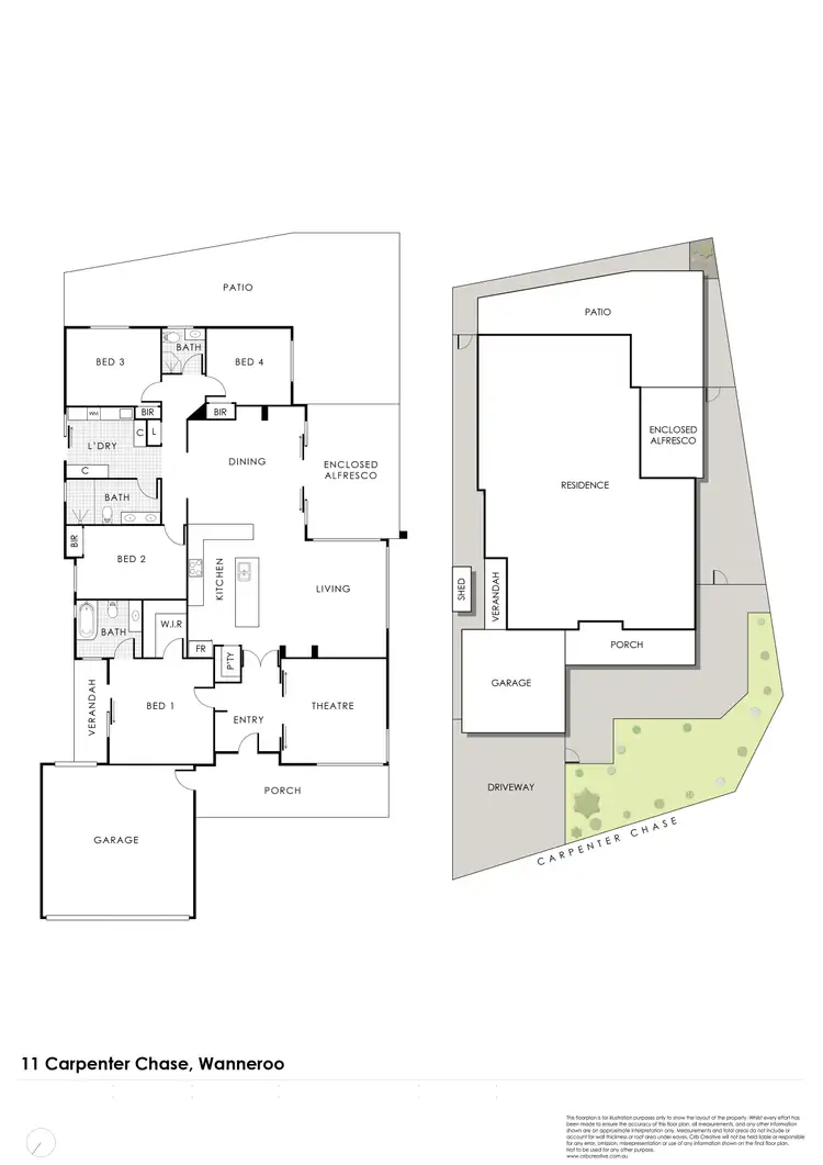 Floorplan of Homely house listing, 11 Carpenter Chase, Wanneroo WA 6065