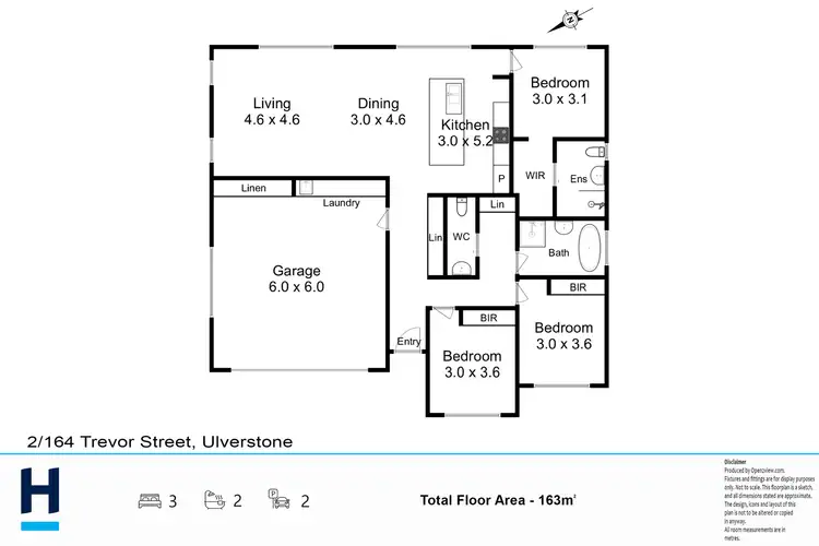 Floorplan of Homely house listing, 2/164 Trevor Street, Ulverstone TAS 7315