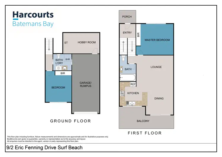 Floorplan of Homely townhouse listing, 9/2 Eric Fenning Drive, Surf Beach NSW 2536