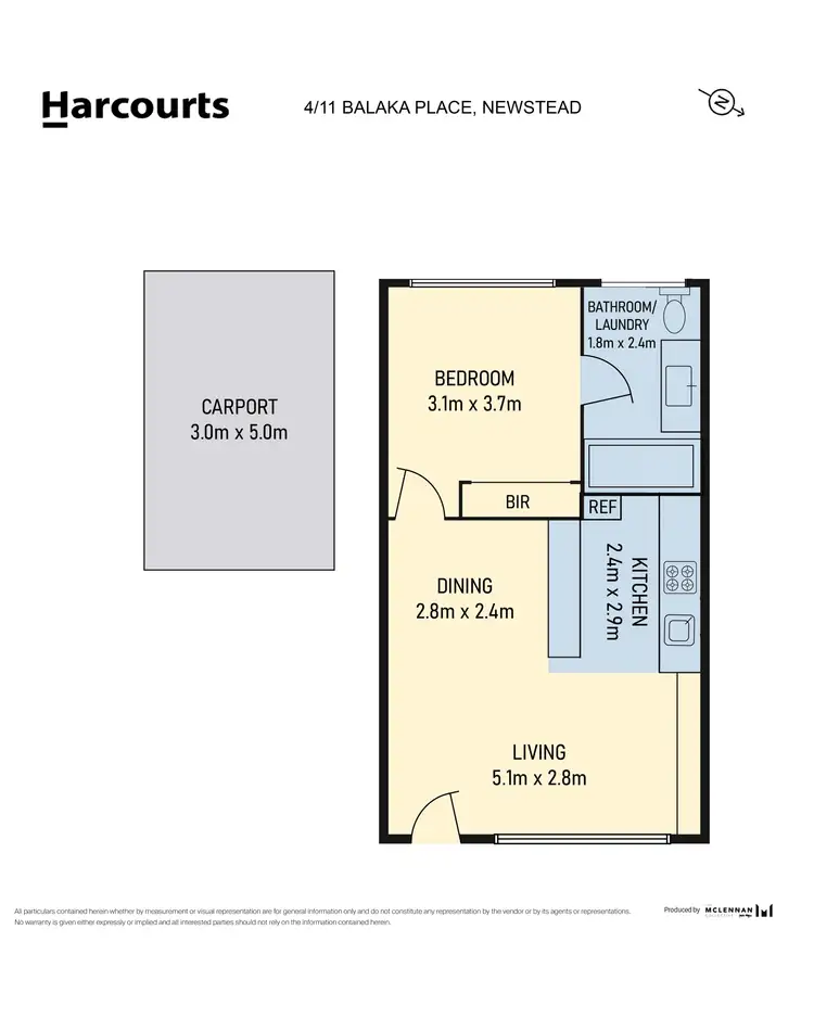 Floorplan of Homely unit listing, 4/11 Balaka Place, Newstead TAS 7250