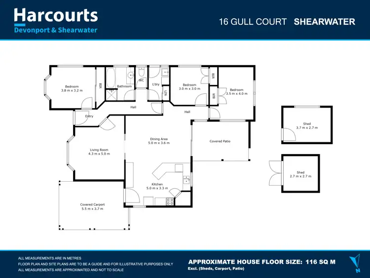Floorplan of Homely house listing, 16 Gull Court, Shearwater TAS 7307