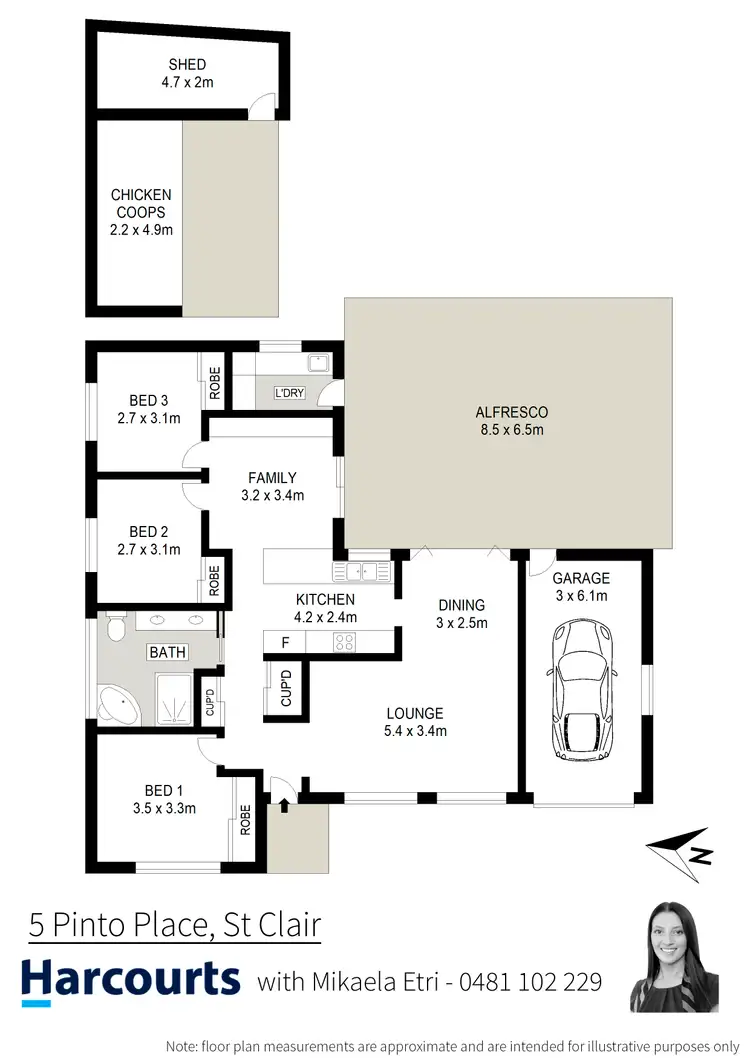 Floorplan of Homely house listing, 5 Pinto Place, St Clair NSW 2759