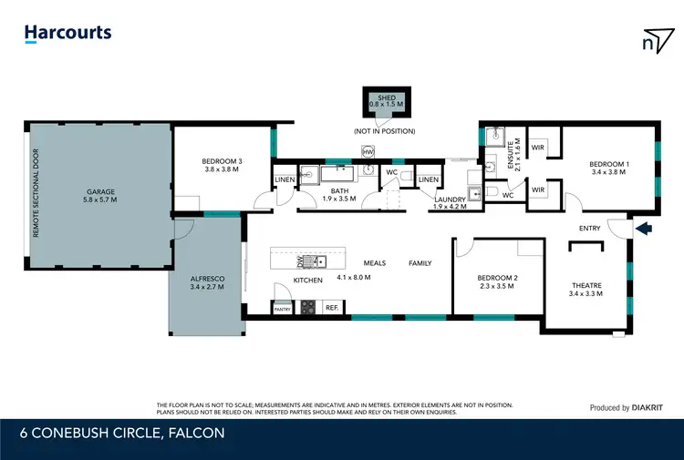 Floorplan of Homely house listing, 6 Conebush Circle, Falcon WA 6210