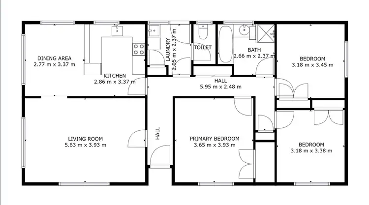 Floorplan of Homely unit listing, 2/135 Mary Street, East Devonport TAS 7310