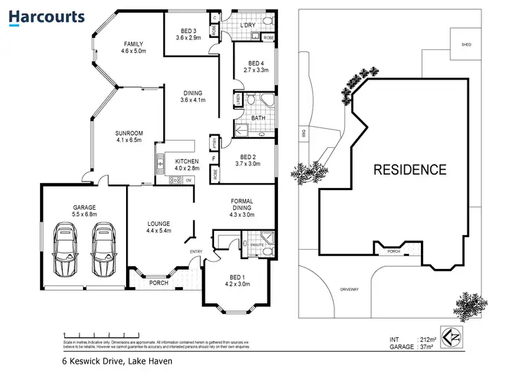 Floorplan of Homely house listing, 6 Keswick Drive, Lake Haven NSW 2263