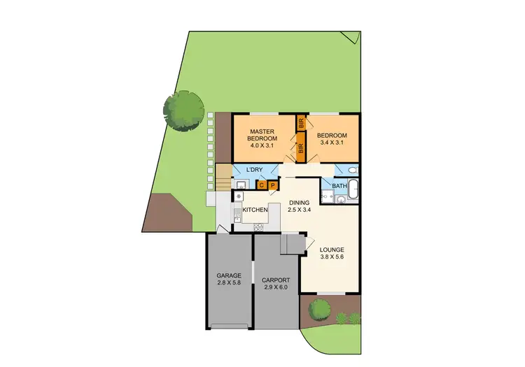 Floorplan of Homely unit listing, 18 Warrenwood Close, Ferntree Gully VIC 3156