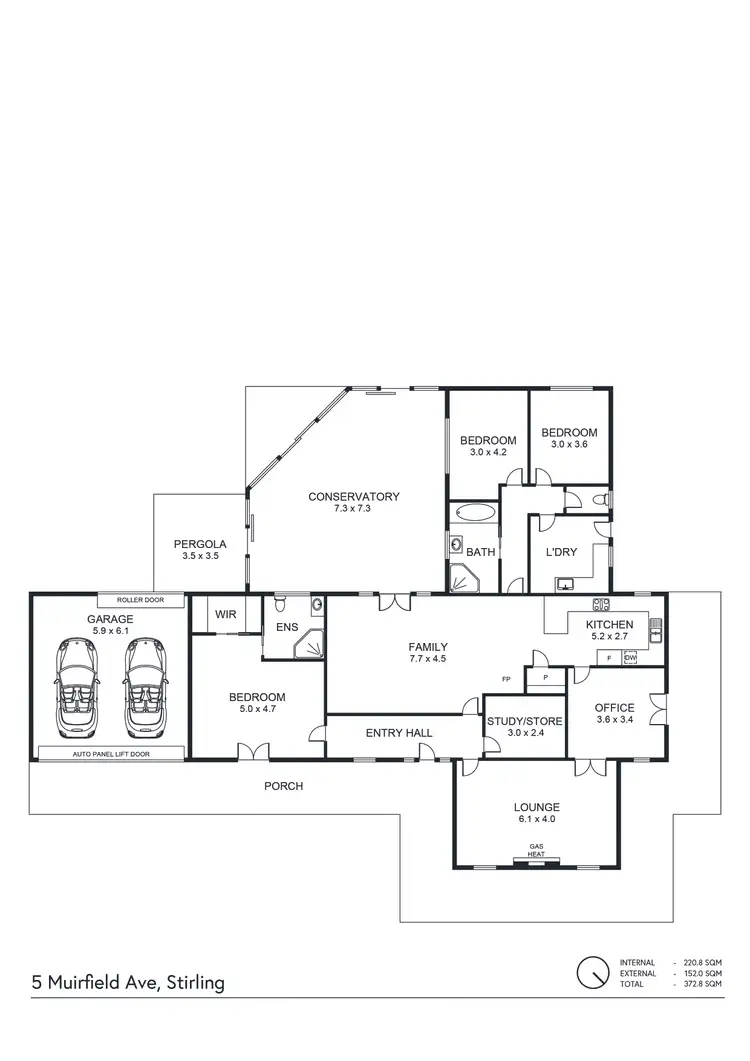 Floorplan of Homely house listing, 5 Muirfield Avenue, Stirling SA 5152